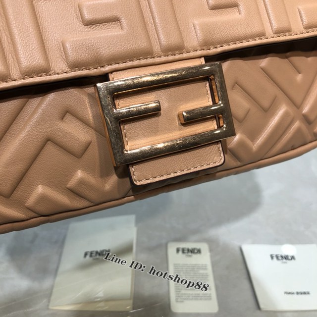 FENDI精品女包 芬迪BAGUETTE中號羊皮手袋 Fendi 0191M迷你肩背斜挎包 fdzg2541